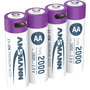 Ansmann 4x AA Lithium Akku Mignon 1800mAh + Cable
