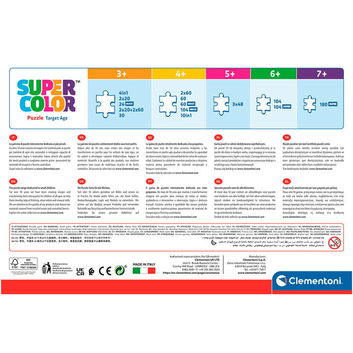 Clementoni Puzzle 24 Maxi Piezas Disney Classics para Niños +3 Años, Tamaño Montado 62x42 cm - Ref. 24245