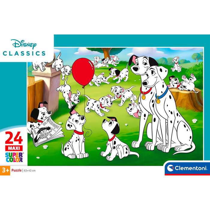 Clementoni Puzzle 24 Maxi Piezas Disney Classics para Niños +3 Años, Tamaño Montado 62x42 cm - Ref. 24245
