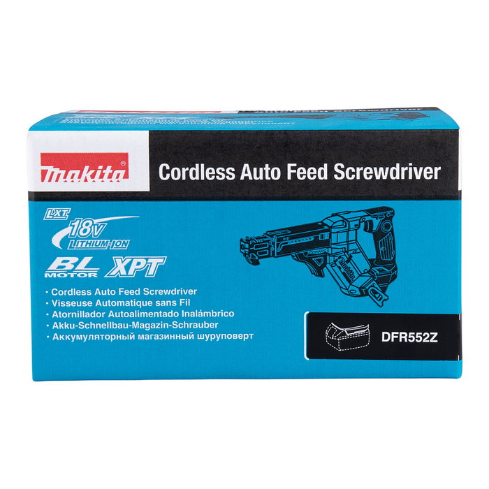 Makita DFR552Z Atornillador a Batería Pistola 18V Sin Escobillas Negro/Azul 4500 RPM