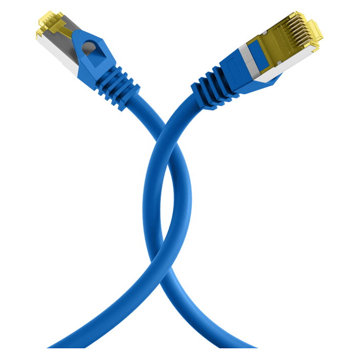 EFB Elektronik MK7001.0,15BL Cable de parcheo Cat6a S/FTP Azul 0,15 m
