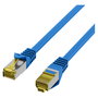 EFB Elektronik MK7001.0,15BL Cable de parcheo Cat6a S/FTP Azul 0,15 m