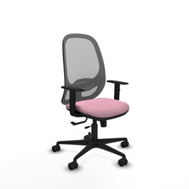 PIQUERAS Y CRESPO Silla de oficina Cilanco Rosa y Gris