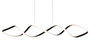 DKD Home Decor Lámpara de Techo LED Aluminio 80x20x20 28W Espiral Negro