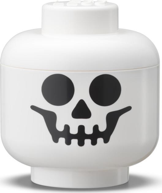 LEGO Room Copenhagen LEGO Storage Head Skelett mini (blanco/negro) mancha