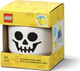 LEGO Room Copenhagen LEGO Storage Head Skelett mini (blanco/negro) mancha