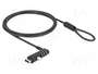 Navilock Cable de Seguridad para Notebook con Puerto USB Tipo-A y Candado de Combinación. (Zahlenschloss) lifesafe/USB Typ-A Buchse
