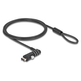 Navilock Cable de Seguridad para Notebook con Puerto USB Tipo-A y Candado de Combinación. (Zahlenschloss) lifesafe/USB Typ-A Buchse