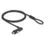 Navilock Cable de Seguridad para Notebook con Puerto USB Tipo-A y Candado de Combinación. (Zahlenschloss) lifesafe/USB Typ-A Buchse