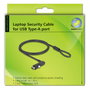 Navilock Cable de Seguridad para Notebook con Puerto USB Tipo-A y Candado de Combinación. (Zahlenschloss) lifesafe/USB Typ-A Buchse
