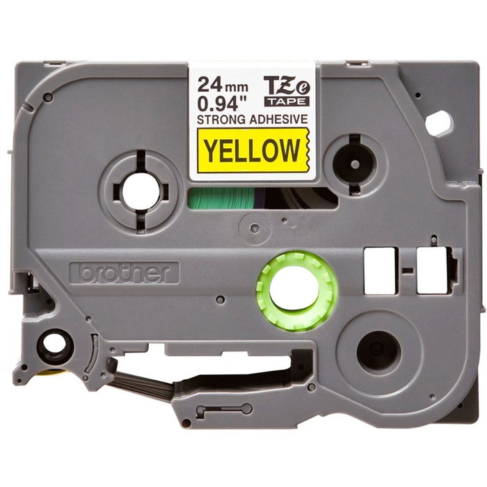 Brother TZe-S651 Cinta Laminada Súper Adhesiva 24mm Amarillo/Negro Brother TZe-S651 Cinta Laminada Súper Adhesiva 24mm Amarillo/Negro