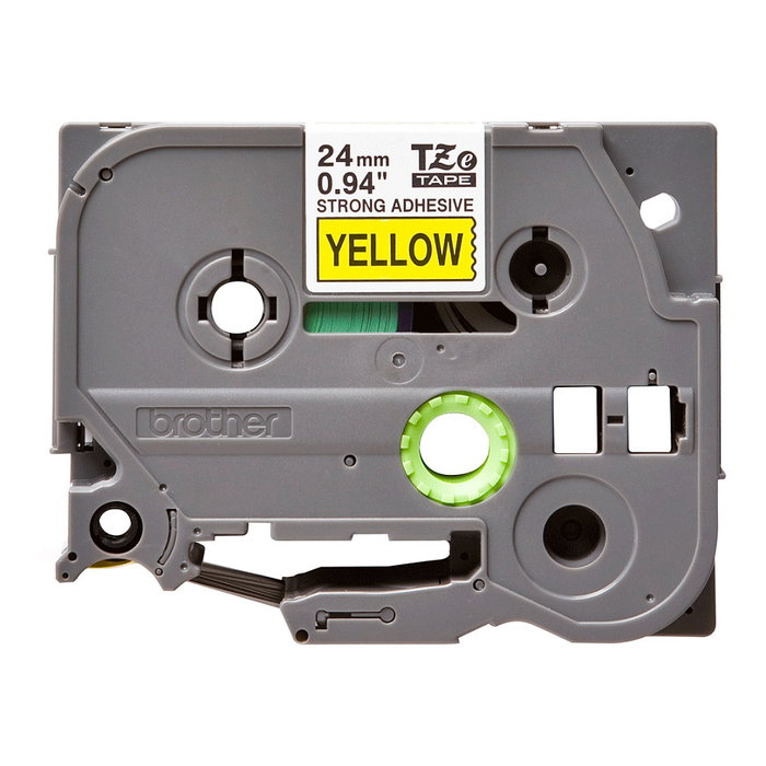 Brother TZe-S651 Cinta Laminada Súper Adhesiva 24mm Amarillo/Negro Brother TZe-S651 Cinta Laminada Súper Adhesiva 24mm Amarillo/Negro