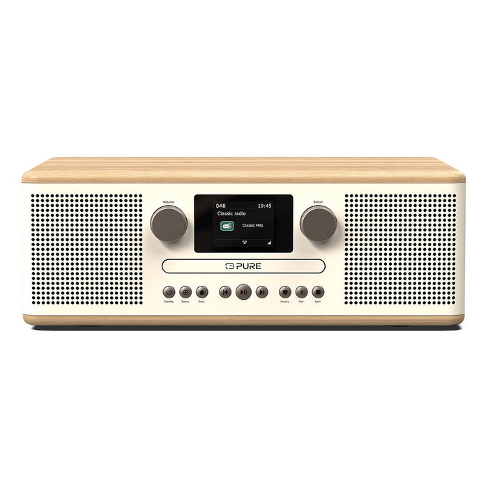PURE Classic C-D6 Digitalradio Blanco/Roble PURE Classic C-D6 Digitalradio Blanco/Roble