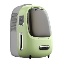 Petkit Breezy2 Transportín Rígido de Mochila para Gato o Animal Pequeño con Ventilación, Carga Frontal, Color Verde Degradado