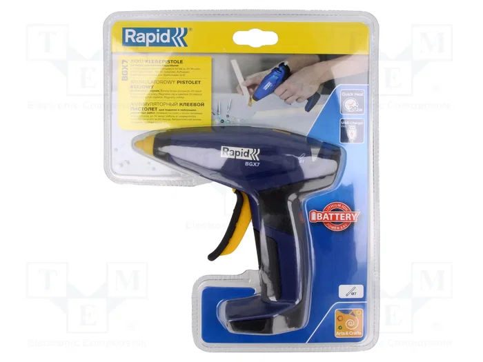 RAPID Pistola aplicadora de cola inalámbrica 7 mm RAPID Pistola aplicadora de cola inalámbrica 7 mm