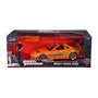 Smoby Coche de metal Toyota Supra Fast & Furious con figura de Brian O'Conner escala 1:24, recomendado para niños a partir de 8 años