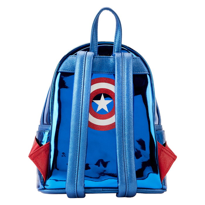 Loungefly Mochila Metallic Capitán América 26cm Marvel