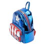 Loungefly Mochila Metallic Capitán América 26cm Marvel
