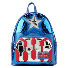 Loungefly Mochila Metallic Capitán América 26cm Marvel