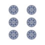 Summa Plato Llano Azul 20 cm (Set de 6)