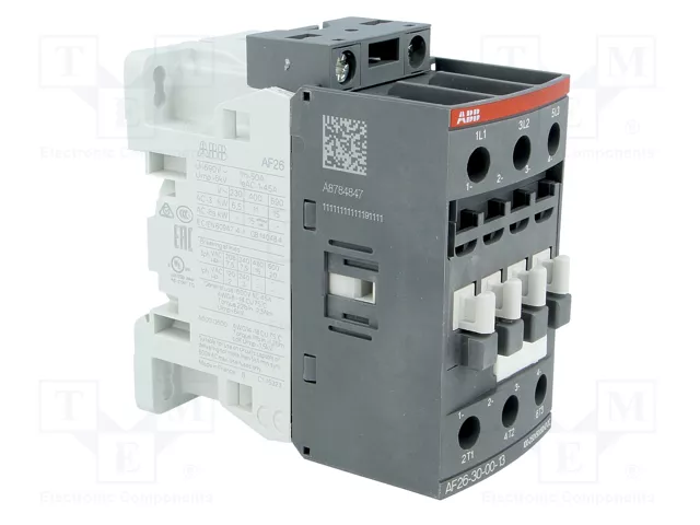 ABB AF26-30-00-13 Contactor 3-polar 26A 100-250V AC/DC