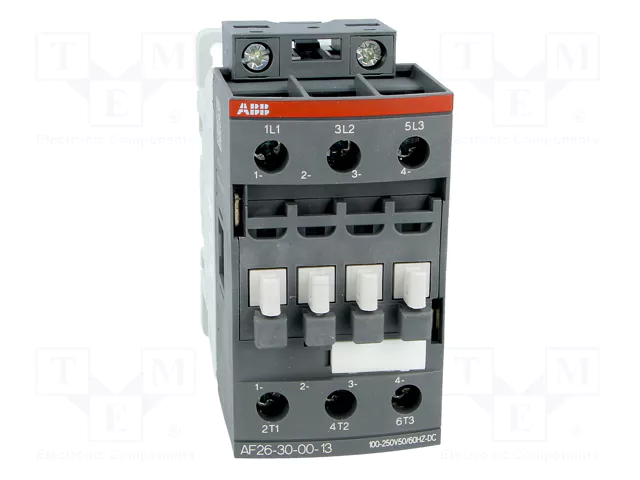 ABB AF26-30-00-13 Contactor 3-polar 26A 100-250V AC/DC