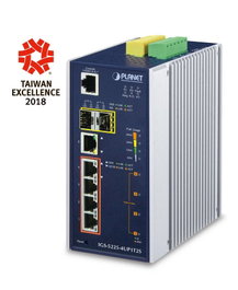 PLANET IGS-5225-4UP1T2S Switch Industrial Gestionado L2+, 4 Puertos PoE++ 802.3bt Gigabit (hasta 95W), 1 Puerto Gigabit, 2 SFP, IP30, Rango Temp -40 a 75°C