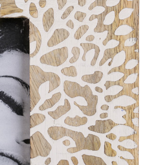 Portafotos Blanco-Natural 23 X 2 X 28 cm (Set de 2) Portafotos Blanco-Natural 23 X 2 X 28 cm (Set de 2)