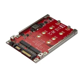 StarTech.com Adaptador Interno S322M225R: Conversor Dual M.2 a SATA para Bahía de 2.5 Pulgadas con Soporte RAID 0, 1, Spanning y JBOD, SATA III 6Gbps, Compatible TRIM