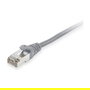 EQUIP Patch Cable Cat6a S/FTP (S-STP) 2xRJ45 Macho 1.5 m Gris LSZH RoHS 10Gb/s PoE+ Referencia 606712