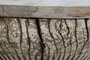 DKD Home Decor - Mesita Auxiliar Estilo Antiguo Unique Collection en Teca Natural 39x39x45 cm