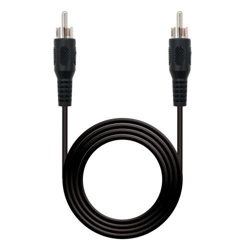 Nanocable Cable de Audio RCA/M-RCA/M 5.0 m Negro Nanocable Cable de Audio RCA/M-RCA/M 5.0 m Negro