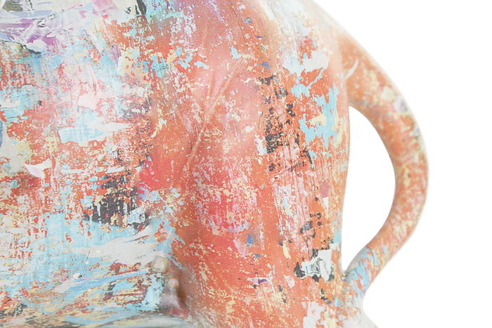 DKD Home Decor Figura Elefante Resina Multicolor 28 x 13 x 23.5 cm (2 Unidades)