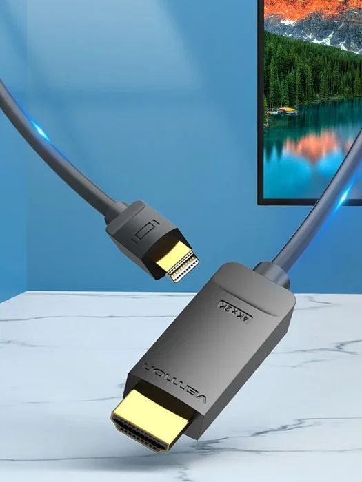 Vention Cable Conversor HAHBH Mini DisplayPort Macho a HDMI Macho 2m Negro Vention Cable Conversor HAHBH Mini DisplayPort Macho a HDMI Macho 2m Negro