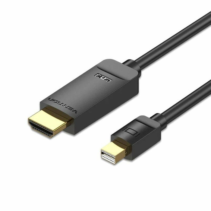 Vention Cable Conversor Mini DisplayPort Macho a HDMI Macho 2m Negro Vention Cable Conversor Mini DisplayPort Macho a HDMI Macho 2m Negro