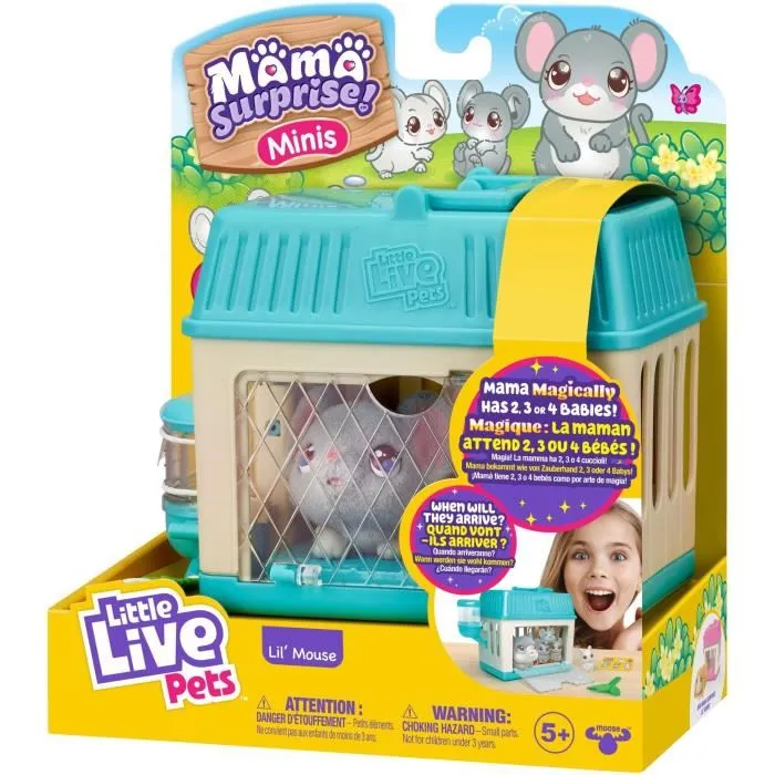 Moose Toys Peluches Ratoncito Sorpresa Mama - Little Live Pets MOO0630996265109