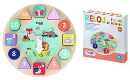 Dohe 64009 Caja de Formas Encajables de Madera - Juego Educativo para Niños a Partir de 3 Años, Estimula Coordinación, Imaginación y Razonamiento