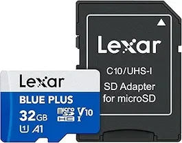 Lexar BLUE PLUS 32 GB microSDHC UHS-I con adaptador SD