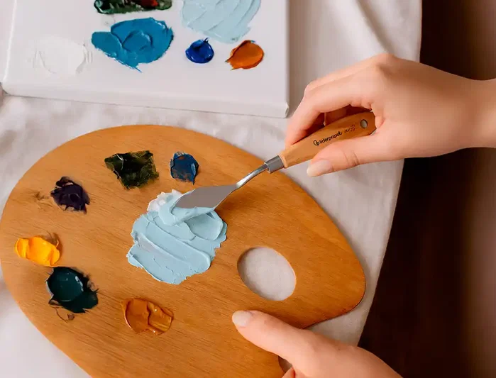 Liderpapel Juego de 5 Espátulas para Pintura Metálicas con Mango de Madera, Tamaños Surtidos Liderpapel Juego de 5 Espátulas para Pintura Metálicas con Mango de Madera, Tamaños Surtidos