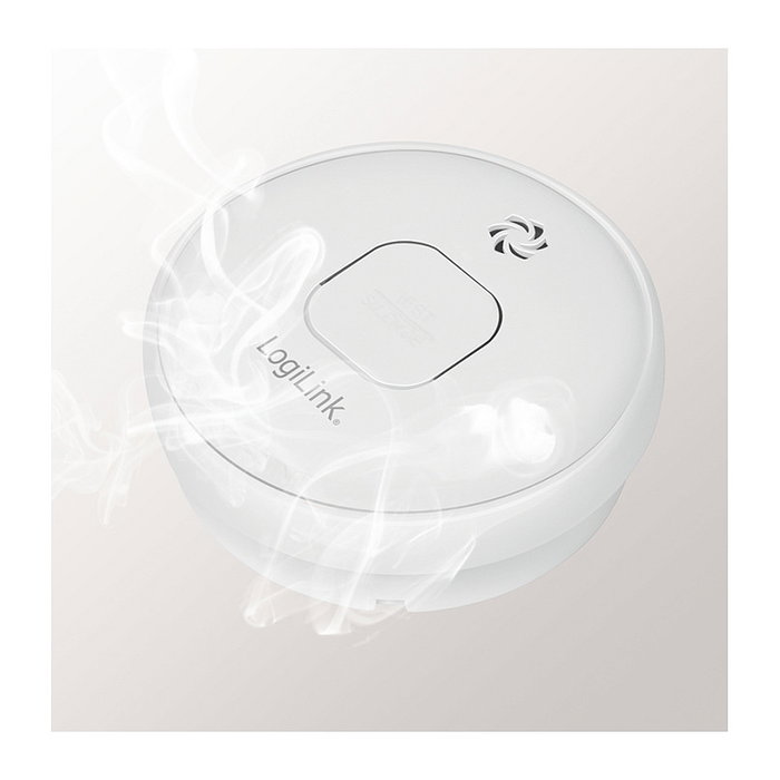 LogiLink Detector de humo con aprobación VdS y batería de 10 años LogiLink Detector de humo con aprobación VdS y batería de 10 años