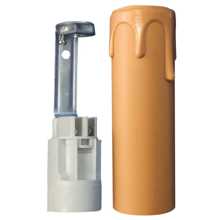 GSC Evolution Portalamparas Vela E14 85mm Crema GSC Evolution Portalamparas Vela E14 85mm Crema