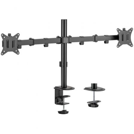 AISENS - SOPORTE DE MESA ECO GIRATORIO E INCLINABLE PARA 9KG (3 PIVOTES, 2 BRAZOS) DE 17-32, NEGRO AISENS - SOPORTE DE MESA ECO GIRATORIO E INCLINABLE PARA 9KG (3 PIVOTES, 2 BRAZOS) DE 17-32, NEGRO