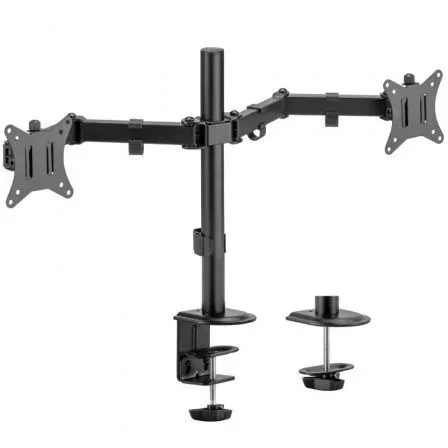 AISENS - SOPORTE DE MESA ECO GIRATORIO E INCLINABLE PARA 9KG (3 PIVOTES, 2 BRAZOS) DE 17-32, NEGRO AISENS - SOPORTE DE MESA ECO GIRATORIO E INCLINABLE PARA 9KG (3 PIVOTES, 2 BRAZOS) DE 17-32, NEGRO