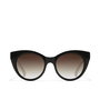 Hawkers #Black And White Earth Gafas de Sol para Adultos Redondeadas Vintage Negro Dorado Rosa