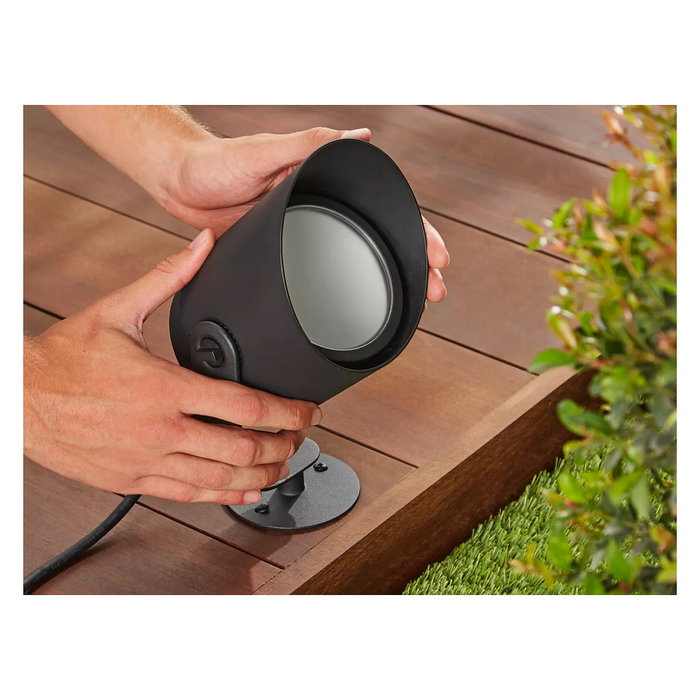 Philips Hue White & Color Ambiance Lily XL Foco para exteriores Negro, Iluminación inteligente LED Metal, Regulable