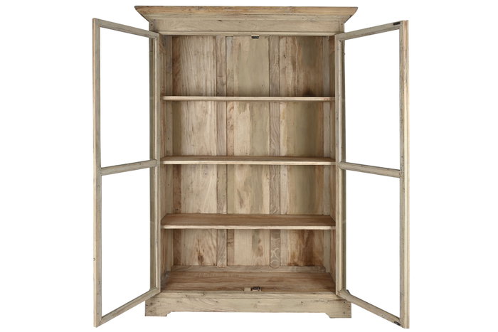DKD Home Decor India 1c24 Vitrina Madera Reciclada Natural 130 x 55 x 209 cm DKD Home Decor India 1c24 Vitrina Madera Reciclada Natural 130 x 55 x 209 cm