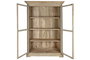 DKD Home Decor India 1c24 Vitrina Madera Reciclada Natural 130 x 55 x 209 cm