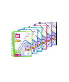 CARCHIVO Carpeta con 30 fundas extraíbles A4 fucsia con portada canguro
