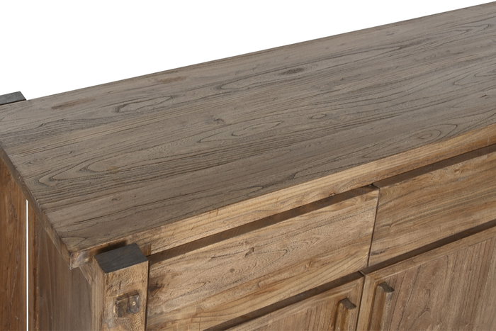 DKD Home Decor Buffet de Madera de Olmo Reciclada Natural 183x57x90