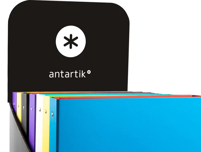 Antartik Carpeta A4 con 4 Anillas Redondas de 25 mm, Forrada, Colores Surtidos